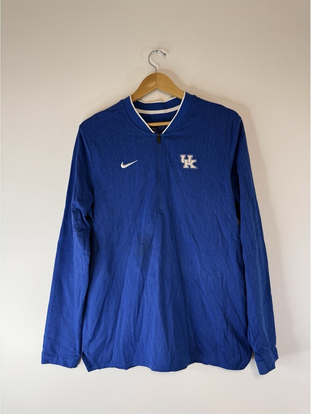 Nike Kentucky Wildcats Dri Fit 1/4 Zip Long Sleeve Pullover Size M